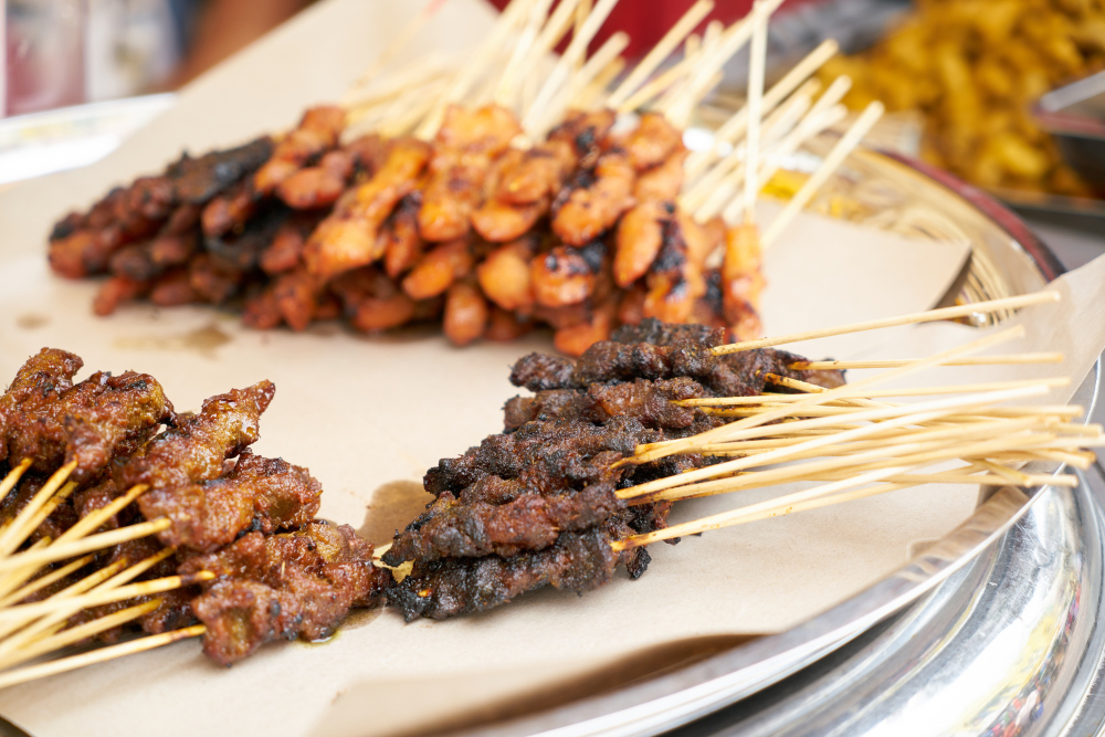 Sate Daging Sapi Bumbu Kacang