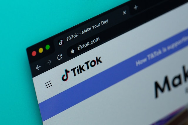 Tampilan TikTok di Web