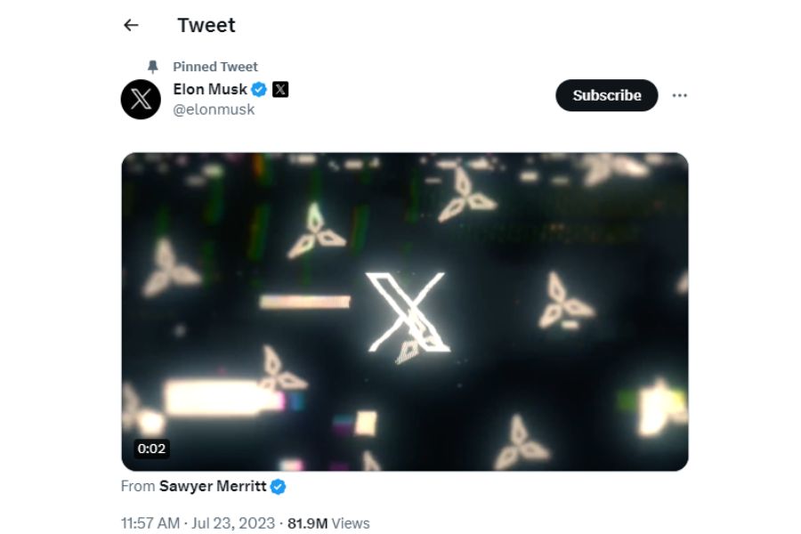 Unggahan Elon Musk Terkait Video Teaser Logo Baru Twitter