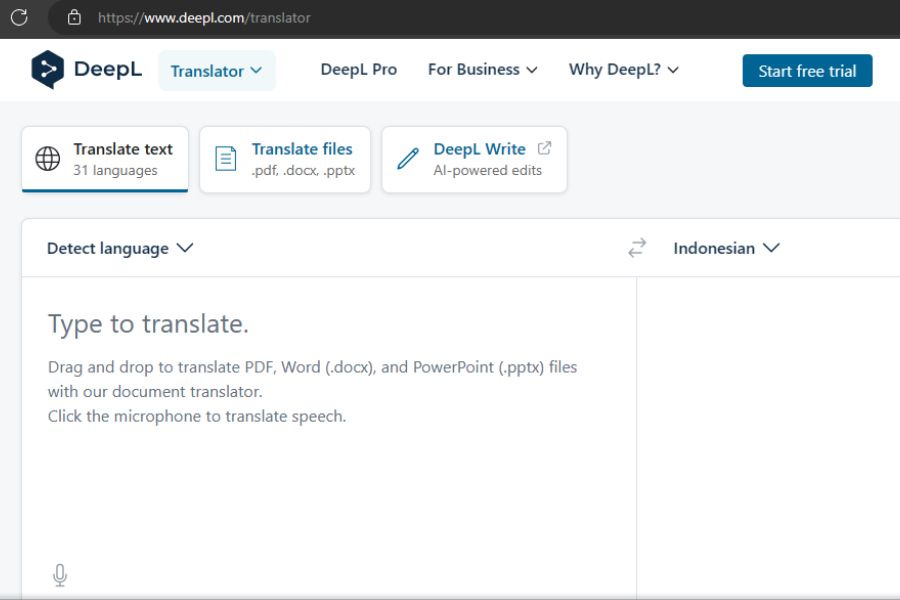 DeepL Translator - Bantu Menerjemahkan Jurnal